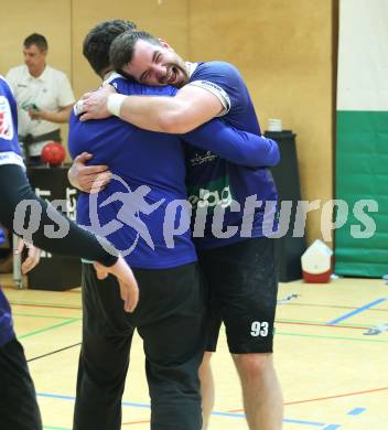 Handball Bundesliga. HLA. SC Ferlach gegen Hard. Jubel Blaz Nosan  (SCF)  Ferlach, am 14.2.2026.
Foto: Kuess
www.qspictures.net
---
pressefotos, pressefotografie, kuess, qs, qspictures, sport, bild, bilder, bilddatenbank