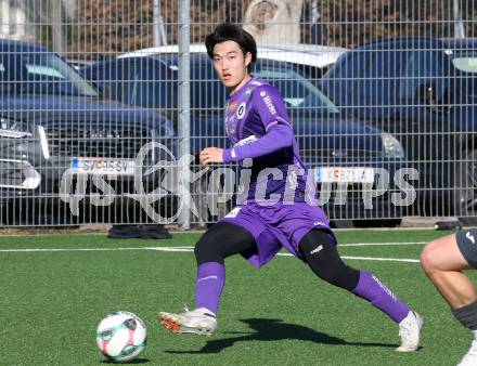 Fussball 2. Liga Testspiel. SK Austria Klagenfurt gegen ND Ilirija.  Rei Okada (Klagenfurt).. Klagenfurt, am 13.2.2026
Foto: Kuess
---
pressefotos, pressefotografie, kuess, qs, qspictures, sport, bild, bilder, bilddatenbank