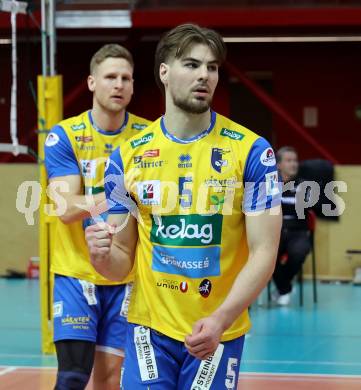 Volleyball.  Austrian Volley League Men.  VBK Kelag Woerther-See-Loewen Klagenfurt gegen SK Zadruga Aich/Dob.    Jan Jirasek (Aich/Dob). Klagenfurt, am 31.1.2026.
Foto: Kuess
www.qspictures.net
---
pressefotos, pressefotografie, kuess, qs, qspictures, sport, bild, bilder, bilddatenbank