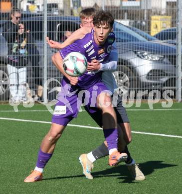 Fussball 2. Liga Testspiel. SK Austria Klagenfurt gegen ND Ilirija.  Matteo Kitz (Klagenfurt).. Klagenfurt, am 13.2.2026
Foto: Kuess
---
pressefotos, pressefotografie, kuess, qs, qspictures, sport, bild, bilder, bilddatenbank