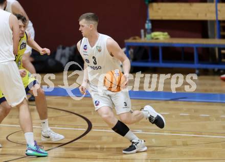 Basketball 2. Liga 2025/2026. Grunddurchgang 20. Runde.  KOS gegen Future Team Steiermark.  Jernej Andolsek Heine   (KOS),  Klagenfurt, am 28.2.2026
Foto: Kuess
---
pressefotos, pressefotografie, kuess, qs, qspictures, sport, bild, bilder, bilddatenbank