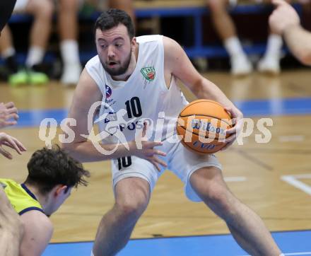 Basketball 2. Liga 2025/2026. Grunddurchgang 20. Runde.  KOS gegen Future Team Steiermark.   Veljko Dena (KOS),  Klagenfurt, am 28.2.2026
Foto: Kuess
---
pressefotos, pressefotografie, kuess, qs, qspictures, sport, bild, bilder, bilddatenbank