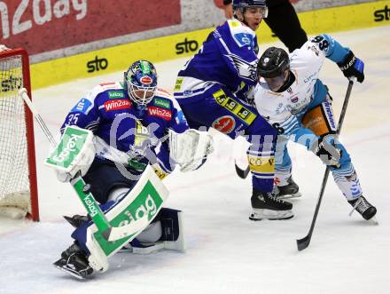Eishockey ICE Bundesliga.  Winn2day ICE Hockey League. VSV gegen Black Wings Linz.   Joe Cannata  (VSV),  Stefan Gaffal   (Linz). Villach, am 4.3.2026.
Foto: Kuess
www.qspictures.net
---
pressefotos, pressefotografie, kuess, qs, qspictures, sport, bild, bilder, bilddatenbank