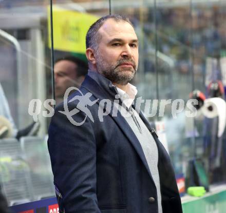 Eishockey ICE Bundesliga.  Winn2day ICE Hockey League. VSV gegen Black Wings Linz.  Trainer Pierre Allard   (VSV). Villach, am 4.3.2026.
Foto: Kuess
www.qspictures.net
---
pressefotos, pressefotografie, kuess, qs, qspictures, sport, bild, bilder, bilddatenbank