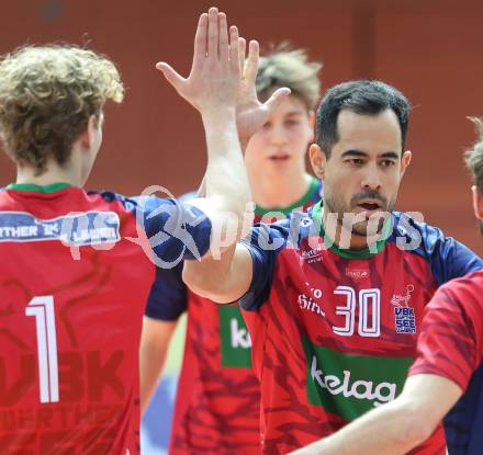 Volleyball.  Austrian Volley League Men.  VBK Kelag Woerther-See-Loewen Klagenfurt gegen SK Zadruga Aich/Dob.   Leonardo Plaza Gandini  (Woerthersee-Loewen). Klagenfurt, am 7.3.2026.
Foto: Kuess
www.qspictures.net
---
pressefotos, pressefotografie, kuess, qs, qspictures, sport, bild, bilder, bilddatenbank