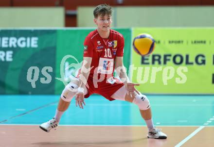 Volleyball.  Austrian Volley League Men.  VBK Kelag Woerther-See-Loewen Klagenfurt gegen SK Zadruga Aich/Dob.    Lukas Writz  ( Aich/Dob). Klagenfurt, am 7.3.2026.
Foto: Kuess
www.qspictures.net
---
pressefotos, pressefotografie, kuess, qs, qspictures, sport, bild, bilder, bilddatenbank