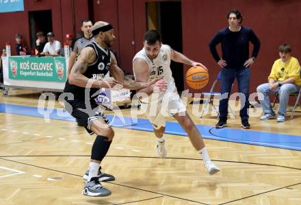 Basketball 2. Liga 2025/2026. Grunddurchgang 21. Runde.  KOS gegen Woerthersee Piraten.    Marin Sliskovic (KOS),  Shawn L. Ray  (Piraten). Klagenfurt, am 8.3.2026
Foto: Kuess
---
pressefotos, pressefotografie, kuess, qs, qspictures, sport, bild, bilder, bilddatenbank