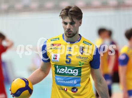 Volleyball.  Austrian Volley League Men.  VBK Kelag Woerther-See-Loewen Klagenfurt gegen SK Zadruga Aich/Dob.   Jan Jirasek  (Aich/Dob). Klagenfurt, am 7.3.2026.
Foto: Kuess
www.qspictures.net
---
pressefotos, pressefotografie, kuess, qs, qspictures, sport, bild, bilder, bilddatenbank