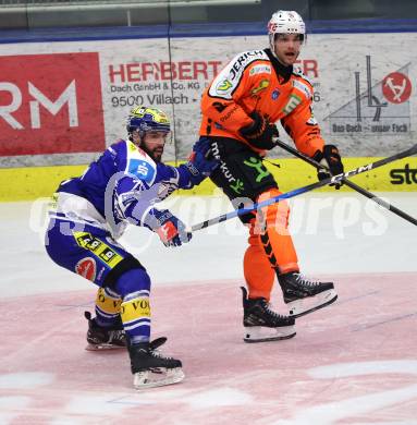 Eishockey ICE Bundesliga.  Winn2day ICE Hockey League. VSV gegen Graz99ers.  Steven Strong   (VSV),  Lukas Haudum  (Graz). Villach, am 12.3.2026..
Foto: Kuess
www.qspictures.net
---
pressefotos, pressefotografie, kuess, qs, qspictures, sport, bild, bilder, bilddatenbank