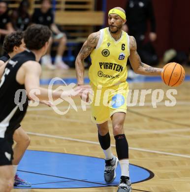 Basketball 2. Liga 2025/2026. Grunddurchgang 22. Runde.   Woerthersee Piraten gegen RAIDERS Tirol.  Shawn L. Ray   (Piraten),  Klagenfurt, am 14.3.2026
Foto: Kuess
---
pressefotos, pressefotografie, kuess, qs, qspictures, sport, bild, bilder, bilddatenbank