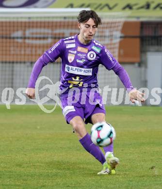 Fussball 2. Liga. SK Austria Klagenfurt gegen FAC Wien. Elias Jandrisevits  (Klagenfurt). Klagenfurt, 13.3.2026.
Foto: Kuess
www.qspictures.net
---
pressefotos, pressefotografie, kuess, qs, qspictures, sport, bild, bilder, bilddatenbank