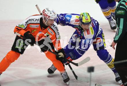 Eishockey ICE Bundesliga.  Winn2day ICE Hockey League. VSV gegen Graz99ers.  Brett Budgell   (VSV),  Lukas Haudum  (Graz). Villach, am 12.3.2026..
Foto: Kuess
www.qspictures.net
---
pressefotos, pressefotografie, kuess, qs, qspictures, sport, bild, bilder, bilddatenbank