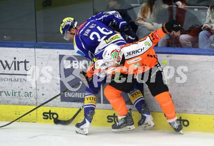 Eishockey ICE Bundesliga.  Winn2day ICE Hockey League. VSV gegen Graz99ers.   Guus Van Nes  (VSV), Chris Collins   (Graz). Villach, am 17.3.2026..
Foto: Kuess
www.qspictures.net
---
pressefotos, pressefotografie, kuess, qs, qspictures, sport, bild, bilder, bilddatenbank