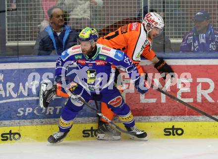 Eishockey ICE Bundesliga.  Winn2day ICE Hockey League. VSV gegen Graz99ers.   Mark Katic  (VSV), Lukas Haudum   (Graz). Villach, am 17.3.2026..
Foto: Kuess
www.qspictures.net
---
pressefotos, pressefotografie, kuess, qs, qspictures, sport, bild, bilder, bilddatenbank